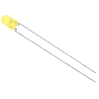 Vishay 2.9 V Yellow LED 3 mm (T-1) Through Hole TLLY4401