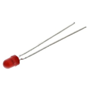 Vishay Red 3 mm (T-1) Through Hole LED 3V 20mA 60mW Forward Voltage TLUR4401