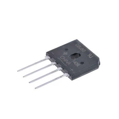 Vishay Bridge Rectifier, 100 V, 200 A, 4-Pin Single, GBU8B-E3/51