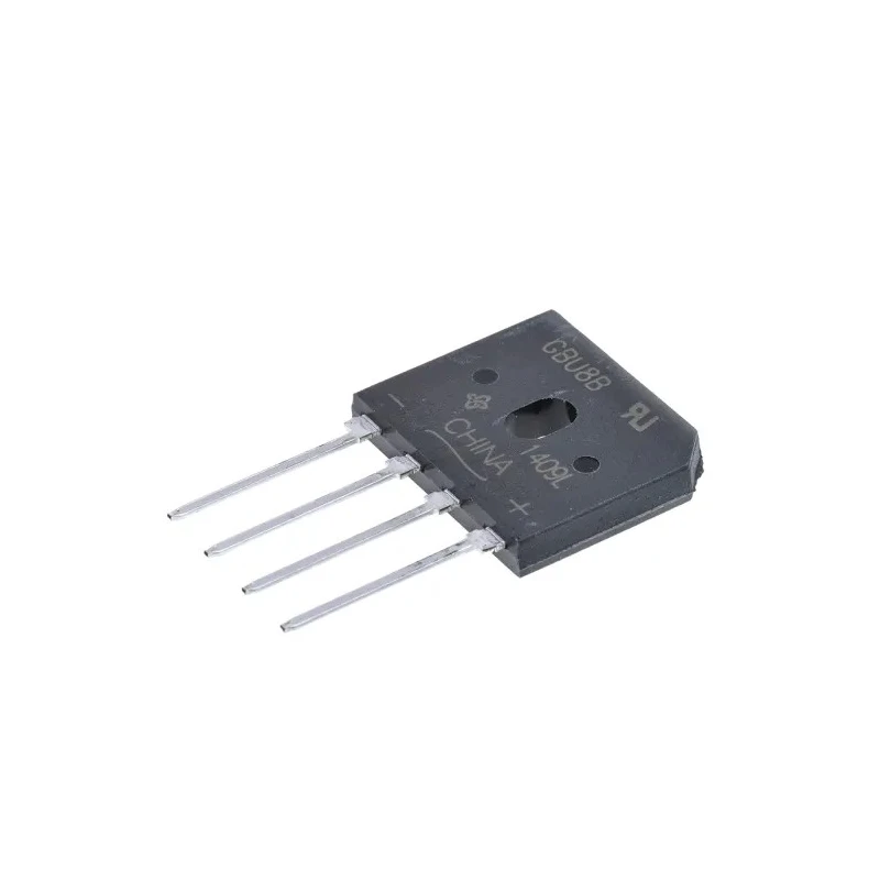 Vishay Bridge Rectifier, 100 V, 200 A, 4-Pin Single, GBU8B-E3/51