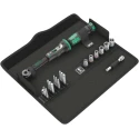 Wera Click-Torque A 6 Set 1 Click Torque Wrench Set, 2.5 To 25 Nm Torque Range, 1/4 in Hex Drive, 335mm Length 05130110001