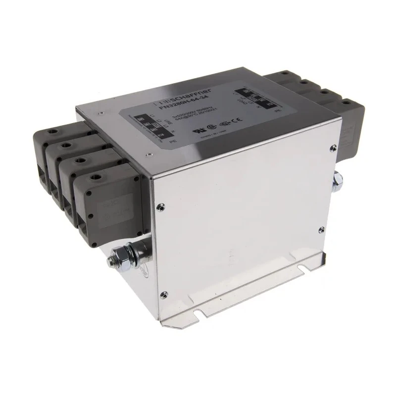 Schaffner 3 Phase Chassis Mount EMI Filter 64A 520V AC 60Hz Terminal Block FN3280