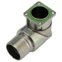 Phoenix Contact Industrial Circular Connector Plug, 12 Contacts, Front Mount, Male, Angled, Crimp Termination, IP66 1628498