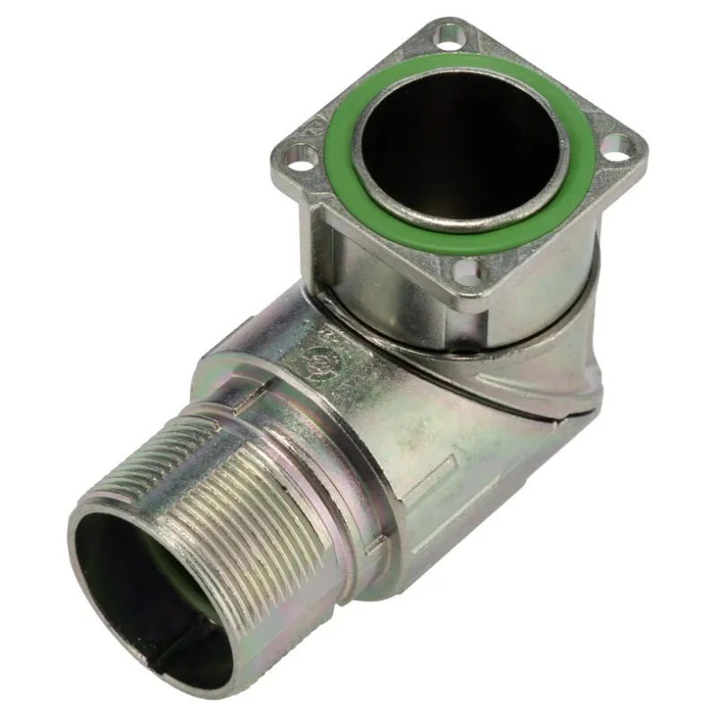 Phoenix Contact Industrial Circular Connector Plug, 12 Contacts, Front Mount, Male, Angled, Crimp Termination, IP66 1628498