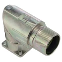 Phoenix Contact Industrial Circular Connector Plug, 12 Contacts, Front Mount, Male, Angled, Crimp Termination, IP66 1628498