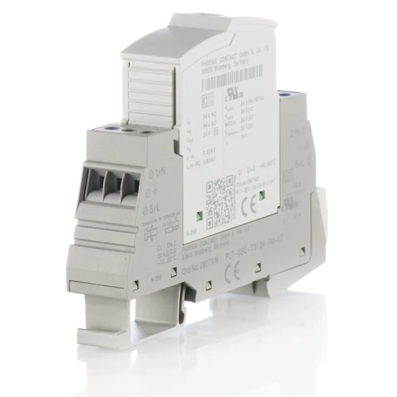 Phoenix Contact Surge Protection Device 26 A DIN Rail Mount PLT-SEC Series 2907916