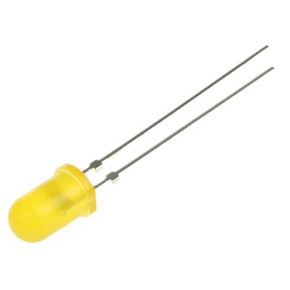 Vishay 3 V Yellow LED 5 mm (T-1 3/4) Through Hole Diffused Lens Round TLHY5400