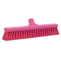 Vikan Push Broom Pink With Polypropylene Bristles for Food and Industrial Applications 31791