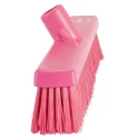 Vikan Push Broom Pink With Polypropylene Bristles for Food and Industrial Applications 31791