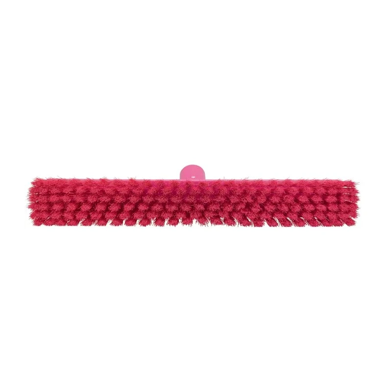 Vikan Push Broom Pink With Polypropylene Bristles for Food and Industrial Applications 31791