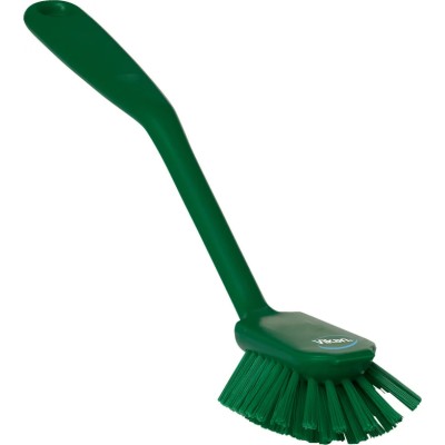 Vikan Green Scrubbing Brush, 23 mm bristle length, Polyester bristle material 42372