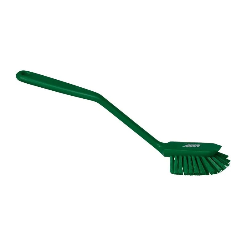Vikan Green Scrubbing Brush, 23 mm bristle length, Polyester bristle material 42372