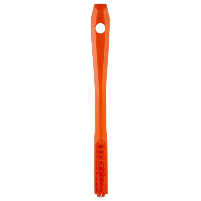Vikan Hard Bristle Orange Detail Scrubbing Brush 15mm Bristle Length Polyethylene Terephthalate Bristle Material 44017