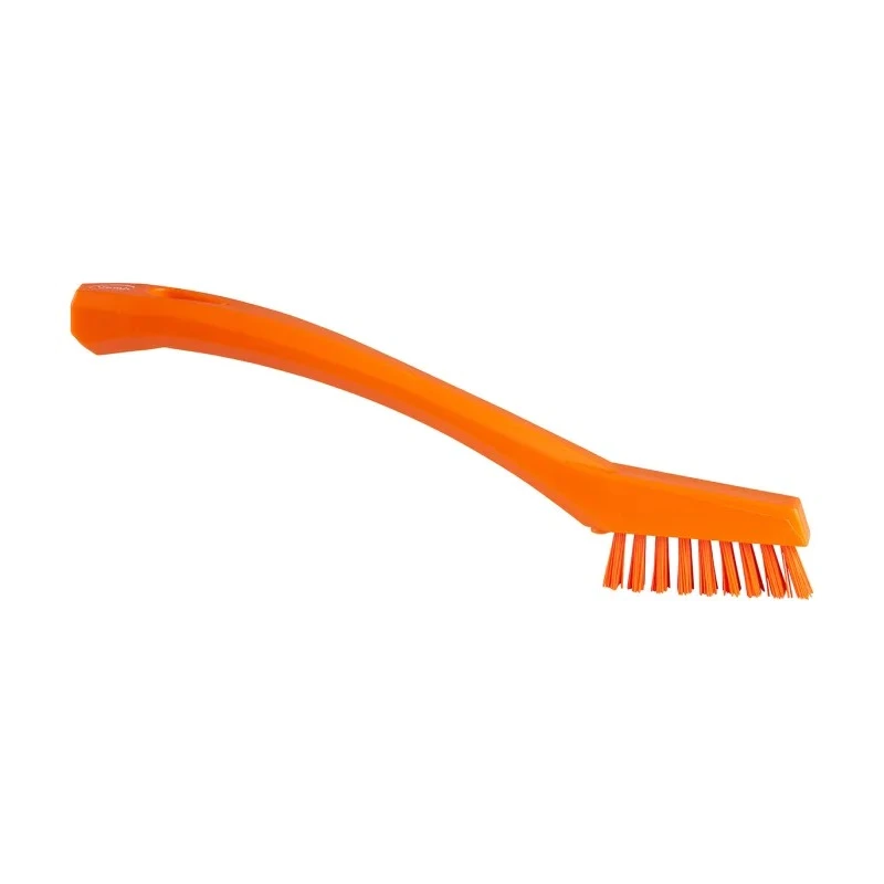 Vikan Hard Bristle Orange Detail Scrubbing Brush 15mm Bristle Length Polyethylene Terephthalate Bristle Material 44017