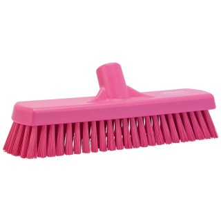 Vikan Pink Scrubbing Brush, Polyester Bristle, 46 mm Bristle Length, 305 mm Length, 85 mm Width, 110 mm Height, Model 70601