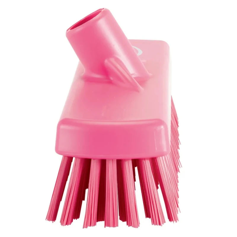 Vikan Pink Scrubbing Brush, Polyester Bristle, 46 mm Bristle Length, 305 mm Length, 85 mm Width, 110 mm Height, Model 70601