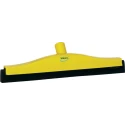 Vikan Yellow Industrial Cleaning Squeegee with Double-Bladed Cell Rubber Blade, 110 mm Height x 90 mm Width x 400 mm 77526