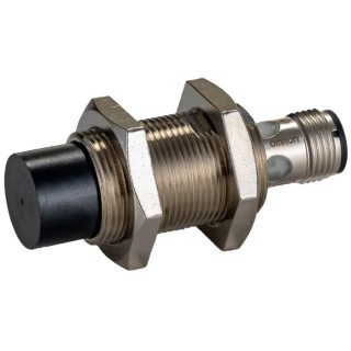 Omron Threaded Barrel Inductive Proximity Sensor M18 PNP Output 30 V DC 16mA 50mm Detection E2E-X16MB1T18-M1