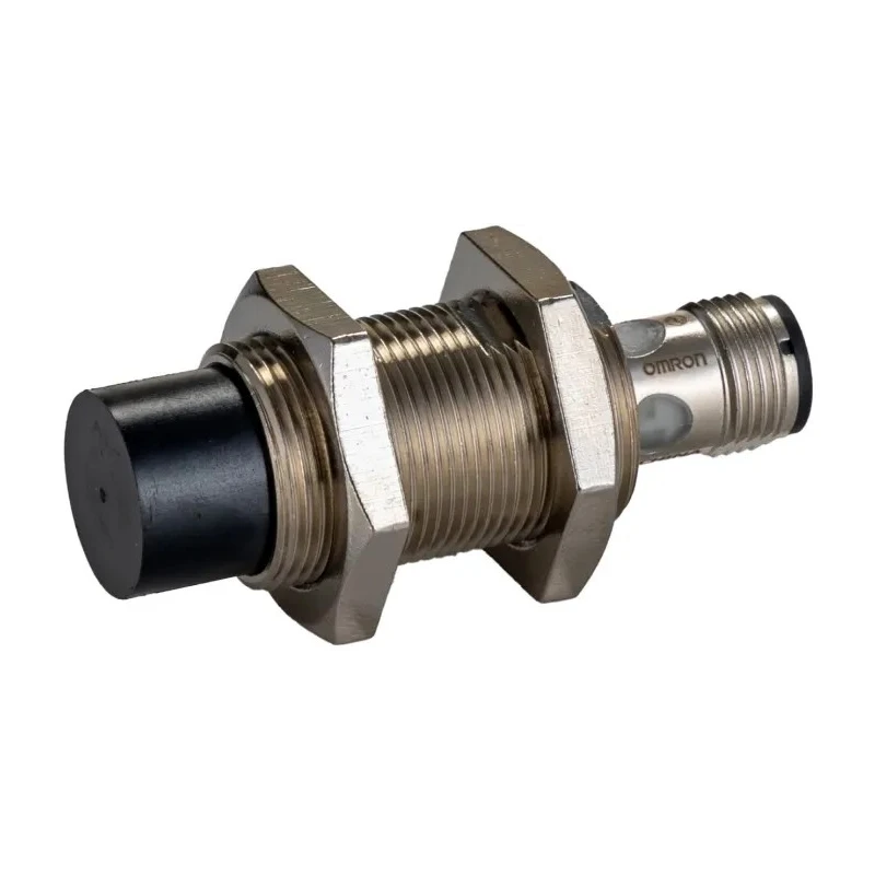 Omron Threaded Barrel Inductive Proximity Sensor M18 PNP Output 30 V DC 16mA 50mm Detection E2E-X16MB1T18-M1