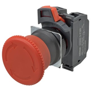 Omron Emergency Stop Push Button Panel Mount 22mm Cutout 2 NO/2 NC IP65 IP69K A22NE-M-PD22-N