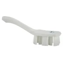 Vikan Hard Bristle White Scrubbing Brush Hand Brush, 37 mm Bristle Length, Polyethylene Terephthalate Bristle 41795
