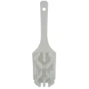 Vikan Hard Bristle White Scrubbing Brush Hand Brush, 37 mm Bristle Length, Polyethylene Terephthalate Bristle 41795
