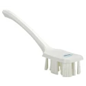Vikan Hard Bristle White Industrial Hand Scrubbing Brush, Polyethylene Terephthalate Bristle, 37 mm Bristle Length 41965