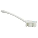 Vikan Hard Bristle White Industrial Hand Scrubbing Brush, Polyethylene Terephthalate Bristle, 37 mm Bristle Length 41965
