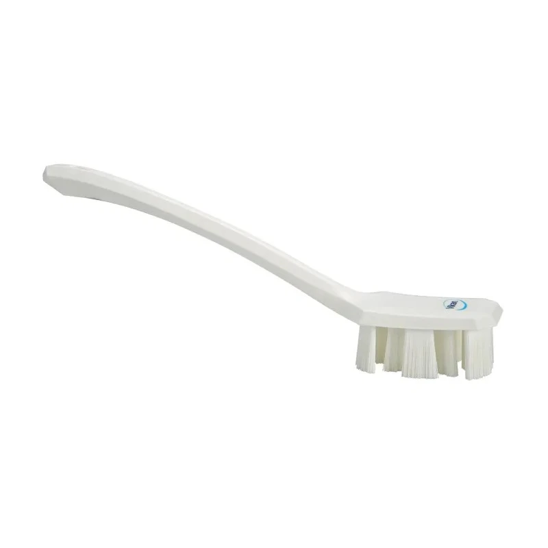 Vikan Hard Bristle White Industrial Hand Scrubbing Brush, Polyethylene Terephthalate Bristle, 37 mm Bristle Length 41965