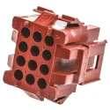 TE Connectivity AMP Miniature Rectangular Male Connector Housing 4.19 mm Pitch 12 Way 4 Row Straight 1-640522-0