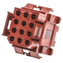 TE Connectivity AMP Miniature Rectangular Male Connector Housing 4.19 mm Pitch 12 Way 4 Row Straight 1-640522-0