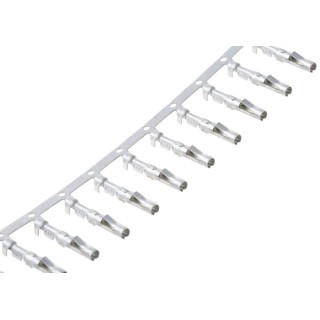 TE Connectivity Commercial MATE-N-LOK Series Female Crimp Terminal 24 AWG Min Crimp 18 AWG Max 61314-1