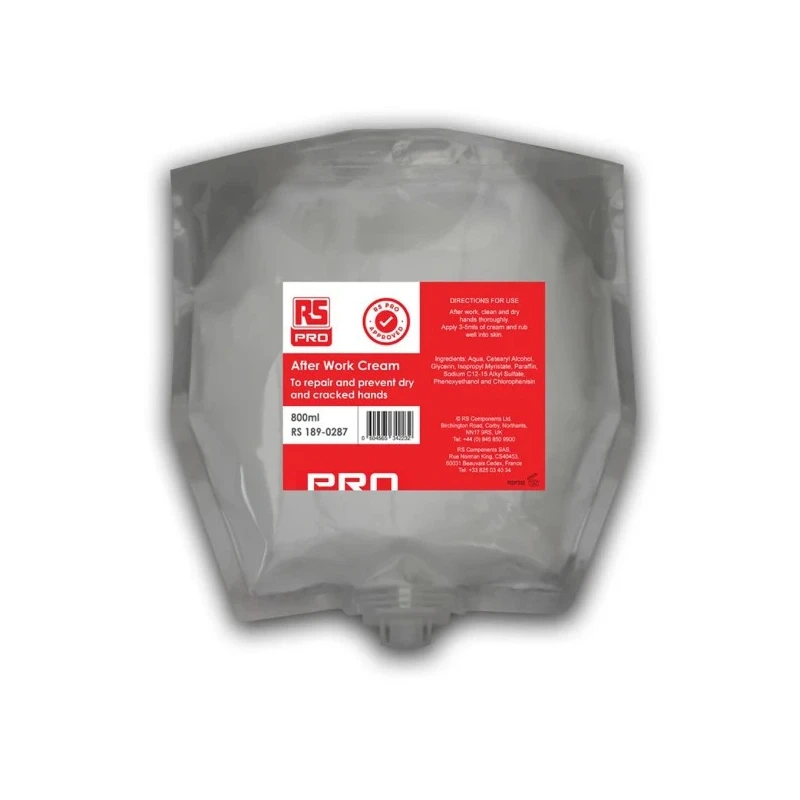 RS PRO After Work Hand Repair Cream 800 ml Pouch 189-0287