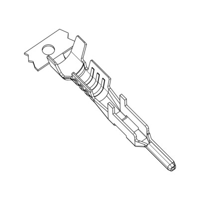 Molex Mega-Fit Series Male Crimp Terminal 16 AWG Min Crimp, 12 AWG Max, Gold Plated Copper Alloy 105418-0313