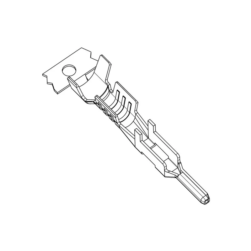 Molex Mega-Fit Series Male Crimp Terminal 16 AWG Min Crimp, 12 AWG Max, Gold Plated Copper Alloy 105418-0313