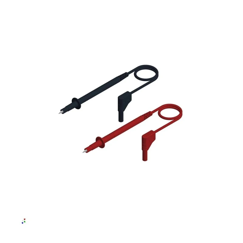 Hirschmann Test & Measurement Multimeter Test Lead 16A 1000V CAT II Angle Plug 1m Lead Length 972425012