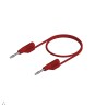 Hirschmann Test & Measurement Connector Test Lead 6A, 30 V ac, 60 V dc, Red, 500 mm Lead Length 938120101