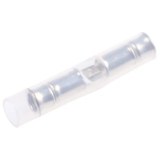 TE Connectivity PIDG Butt Splice Connector Natural Insulated, Tin 24 AWG 323975