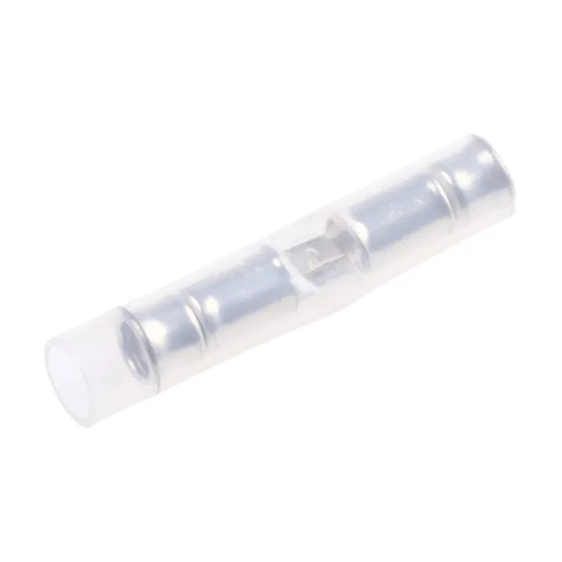 TE Connectivity PIDG Butt Splice Connector Natural Insulated, Tin 24 AWG 323975