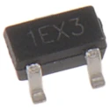 DiodesZetex NPN Small Signal Transistor 100mA 45V 3-Pin SOT-523 BC847AT-7-F