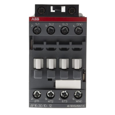 ABB AF16 Contactor, 110V DC Coil, 3-Pole, 10.5 A, 7.5 kW, 3 NO, 690V AC AF16