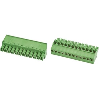 TE Connectivity Pluggable Terminal Block 13-Contact 3.81 mm Pitch 1 Row 300V 11A Nylon Housing 1-1986375-3