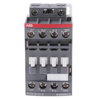 ABB 3-Pole Contactor with 110V DC Coil, 7A Contact Current, 4 kW Power Rating AF09