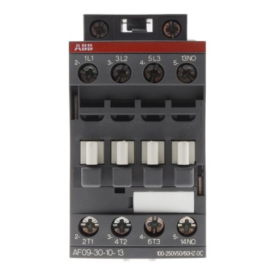ABB AF09 Motor Control Contactor, 230V AC Coil, 3-Pole, 4 kW Power Rating, 690V AC Contact Voltage AF09