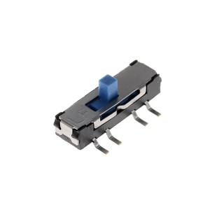 KNITTER-SWITCH PCB Slide Switch DPST Latching 15V DC 300mA Silver Plated Copper MMS228T