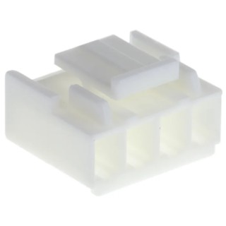 TE Connectivity Economy Power Male Connector Housing 3.96 mm Pitch 4 Way 1 Row Straight 1-1123722-4