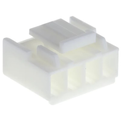 TE Connectivity Economy Power Male Connector Housing 3.96 mm Pitch 4 Way 1 Row Straight 1-1123722-4