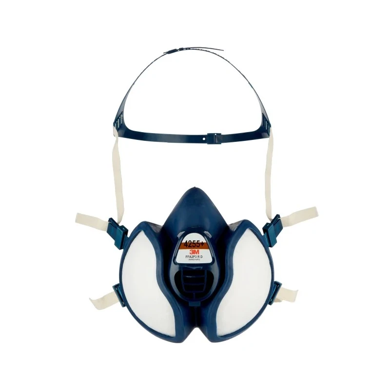3M Half Mask Respirator Thermoplastic Elastomer 4000+ Series Size One Size 4255+