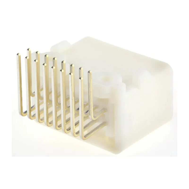 TE Connectivity MULTILOCK 025 Series Right Angle Through Hole PCB Socket, 16-Contact, 2 Row, 2.2 mm Pitch 1318382-2