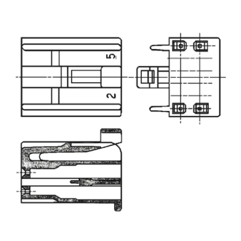 TE Connectivity Dual Line Interlock Male Connector Housing 3 mm Pitch 16 Way 2 Row Straight 172021-2